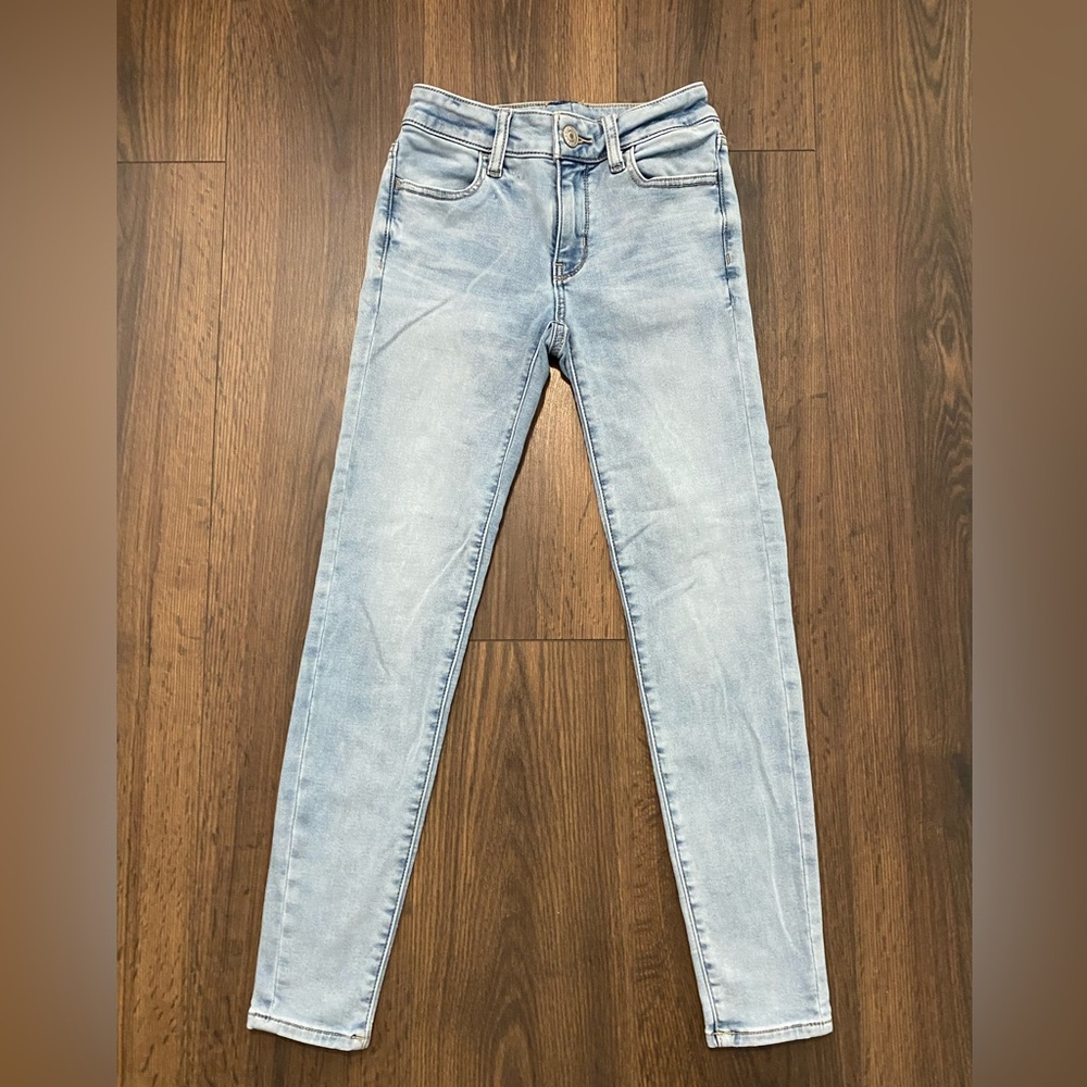 Women’s American Eagle Light Wash Jegging Jeans - custom altered